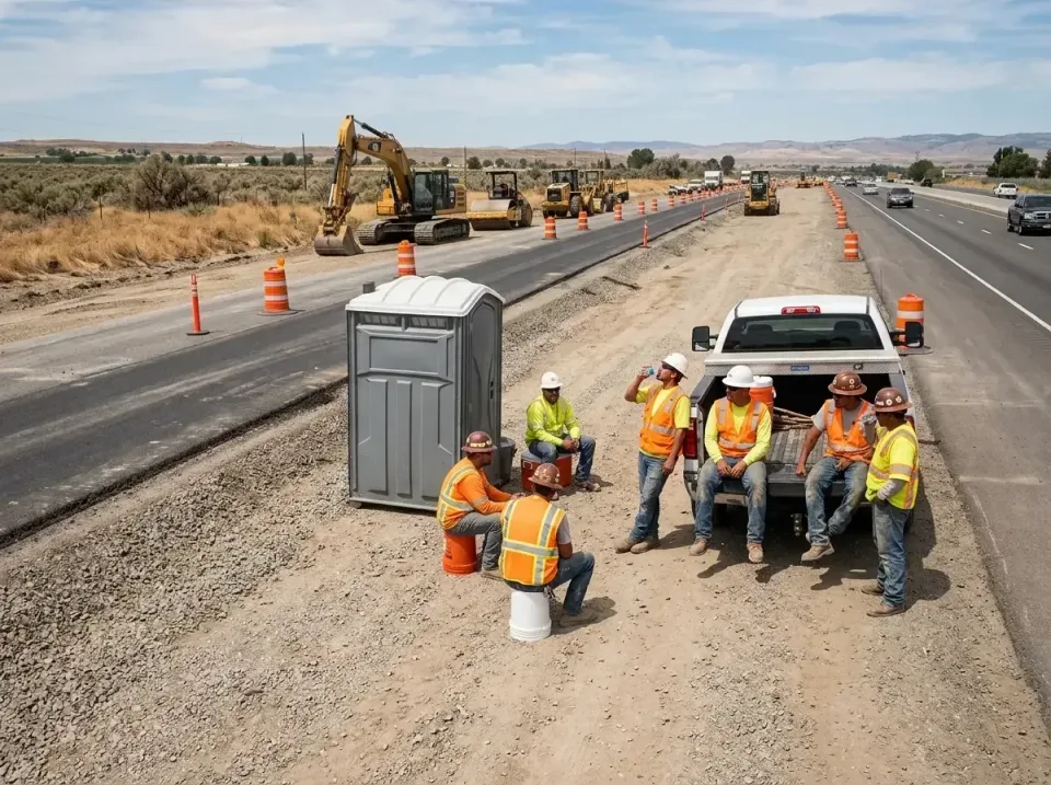 highway-road-construction-crew-007 — frequently asked questions, Porta Potty and Restroom Rentals in Hazen, ND